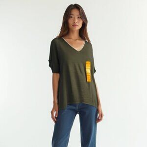 ❤️ NWT ORVIS Olive Green V-Neck Women’s Top XXL